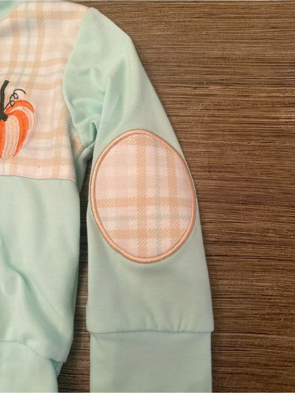 Boutique brand Mint & Cream Pumpkin Plaid Kids Set